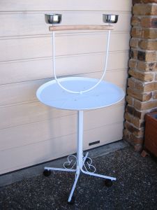 BIRD PERCH STAND WITH WHEELS - BRAND NEW IDEA